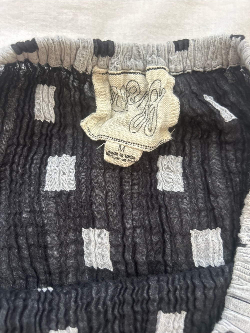 Ace & Jig Gray Top with Black Square Print - Picture 4 of 4